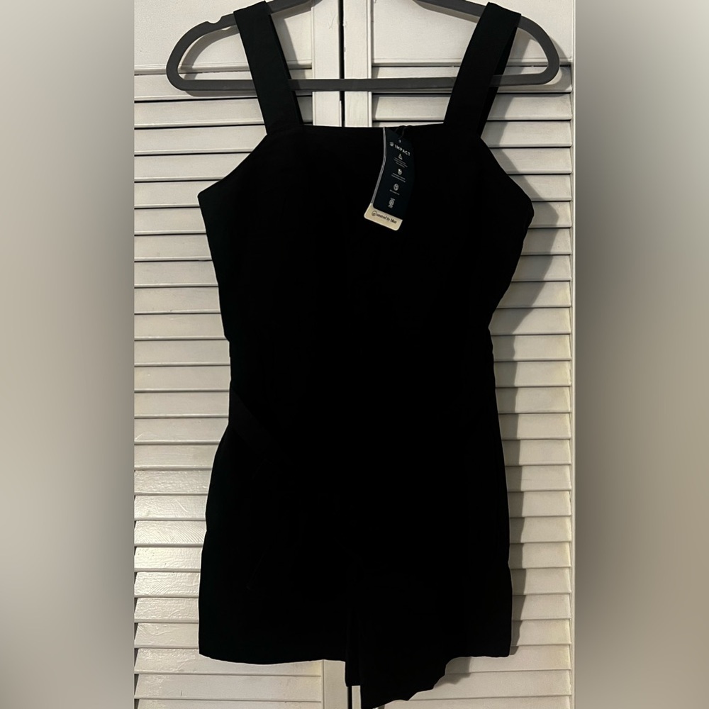 NWT United By Blue Women's Organic Retro Romper - Black XS